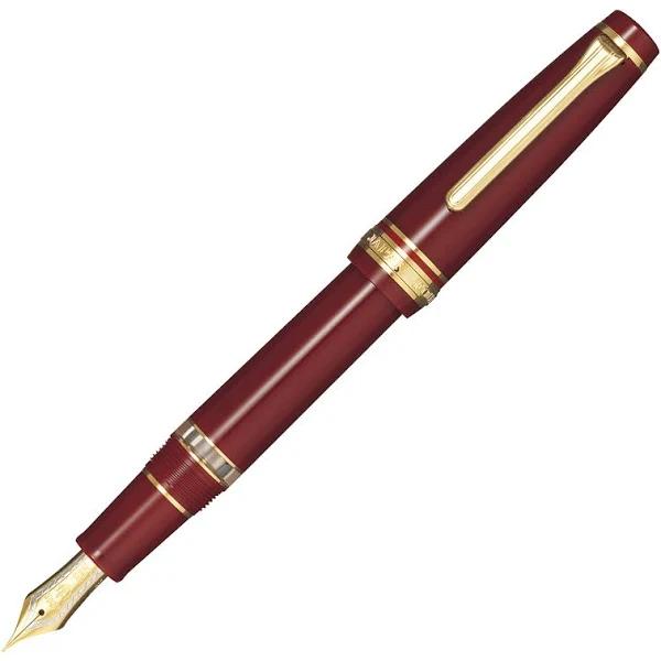 Maroon Sailor Professional Gear Realo Fountain Pen - Music Score