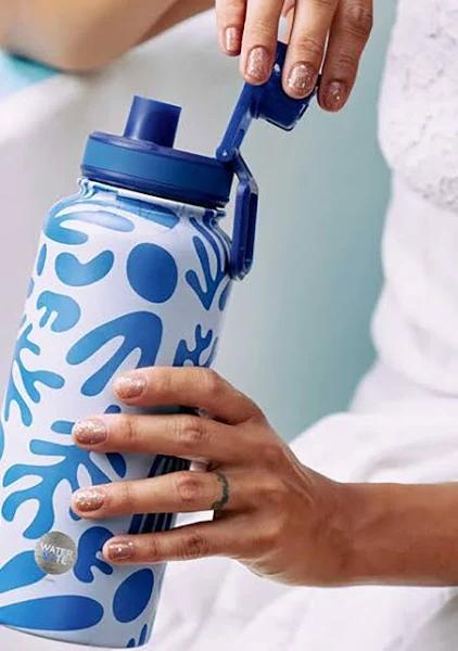 Watermate Double Wall Stainless Steel Water Bottle 550ml Blue Coral