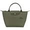 Longchamp Le Pliage Green Small Top Handle Bag Forest