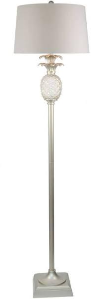 Langley Floor Lamp - Antique Silver