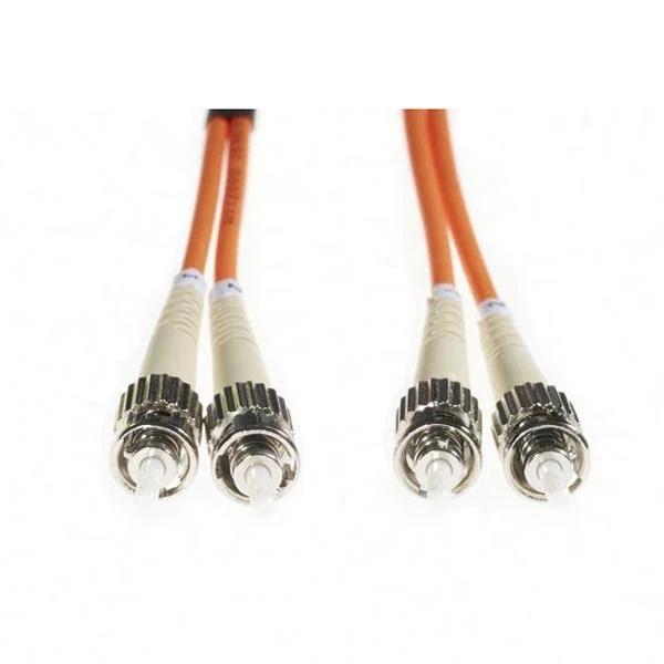 1m ST ST OM1 Multimode Fibre Optic Cable Orange