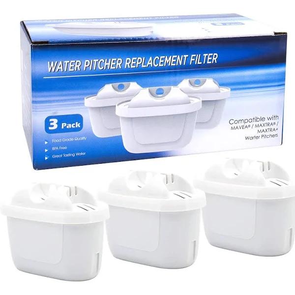 3 Pack Water Filter For All Brita Maxtra,Maxtra+,Mavea Jug Refills Replacement Cartridges