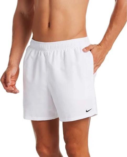 Nike Swimming Volley 5 Inch Shorts in White