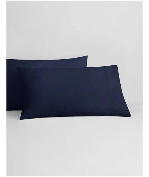 Sheridan 1000TC Hotel Luxury Pillowcase Pair in Midnight/Dark Blue Size: King Pillowcase Material: Cotton