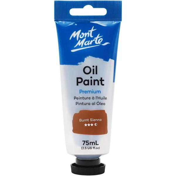 Mont Marte Oil Paint 75ml Tube - Burnt Sienna