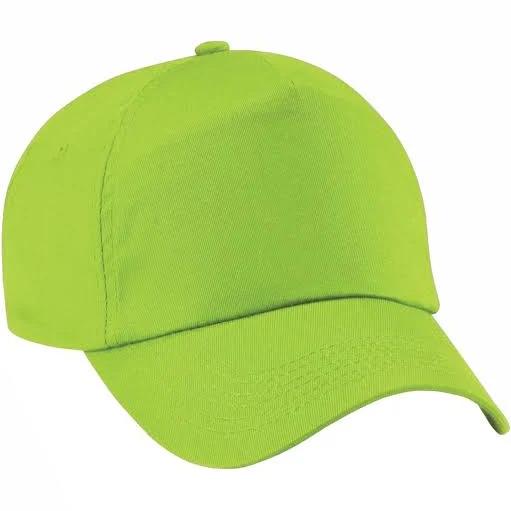 Beechfield Unisex Plain Original 5 Panel Baseball Cap (Lime Green)