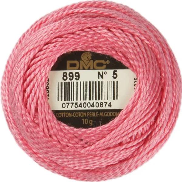 DMC Perle 5 Cotton #899 Medium Rose 10g Ball 45m