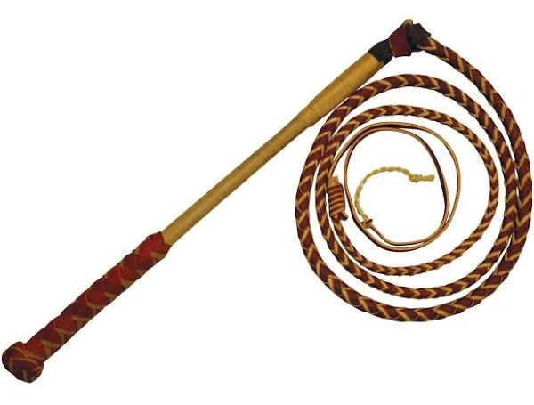 Stockmaster Redhide Stockwhip - 4 Plait, 7'x 4 Plait