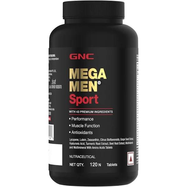 GNC Mega Men Sport Multivitamin, 120 Tablets