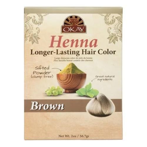 Okay Longer Lasting Henna Color, Brown, 2 Ounce