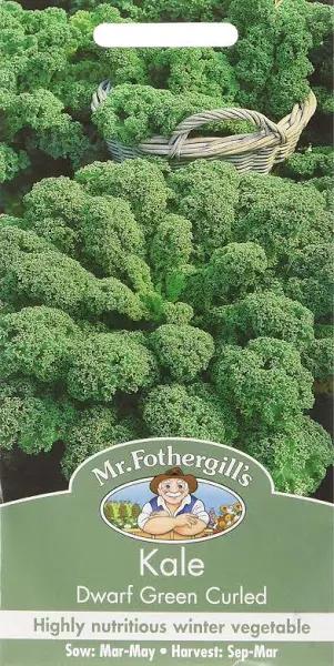 Mr.Fothergill's Kale Dwarf Green Curled Seeds ( 400 Seeds )