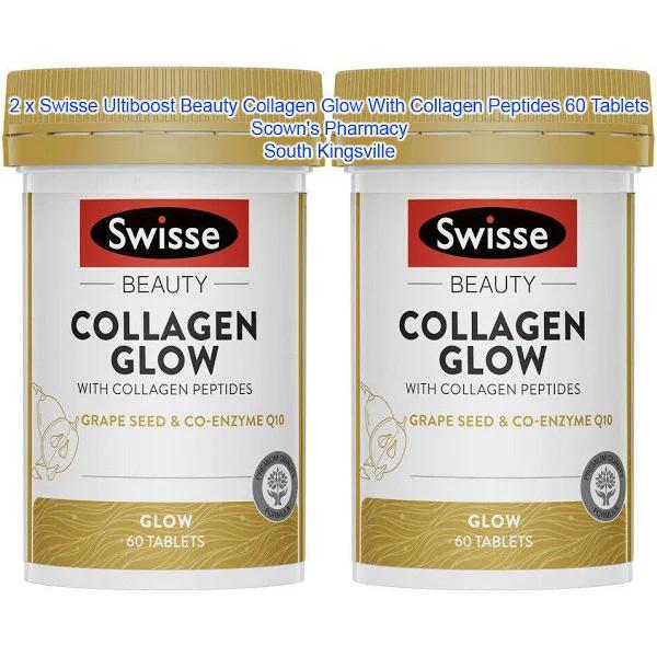 2 X Swisse Ultiboost Beauty Collagen Glow With Collagen Peptides 60