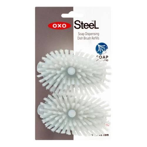 OXO Steel Soap Dispensing Dish Brush Refills - 2 Pack