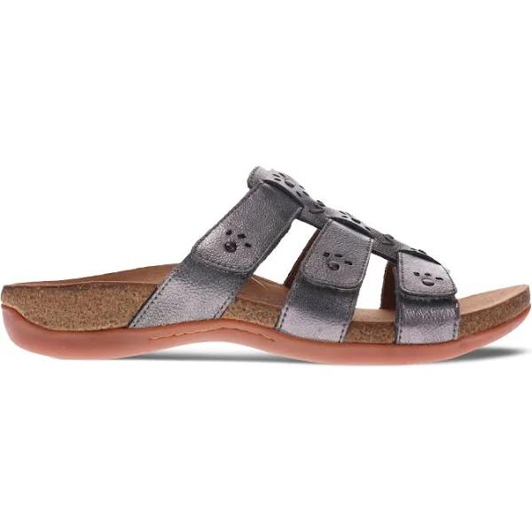 Scholl Orthaheel Andrea Womens Comfortable Supportive Slides Sandals - Pewter - 11 AUS or 42 EUR