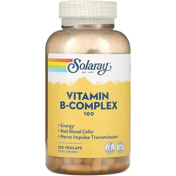 Solaray, Vitamin B-Complex 100 , 250 VegCaps