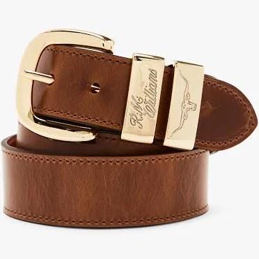 David Jones R.M. Williams Drover Belt in Caramel, Size 40