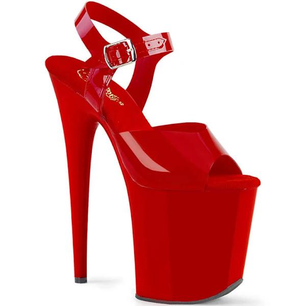 Pleaser FLAMINGO-808N Red (Jelly-Like) TPU/Red Size 11