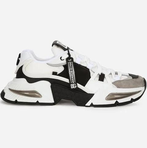 Dolce & Gabbana White & Black Airmaster Sneakers