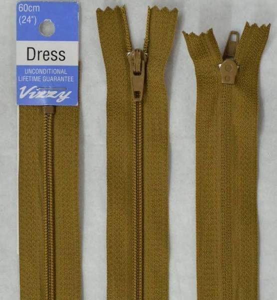 Vizzy Dress Zip, 60cm Colour 95 Khaki