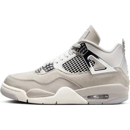 Air Jordan 4 Womens Frozen Moments Shoes - Size 6.5 - Light Iron Ore