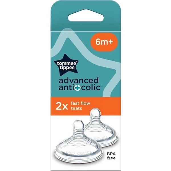 Tommee Tippee Advanced Anti-Colic Fast Flow Teats 2 Pack