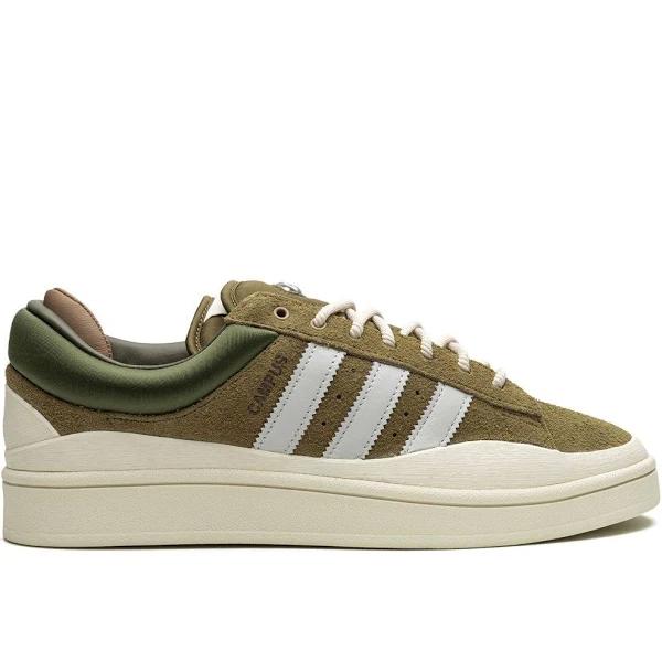 Adidas - x Bad Bunny Campus Light Olive Sneakers - Unisex - Rubber/Suede/Fabric - 11.5 - Green