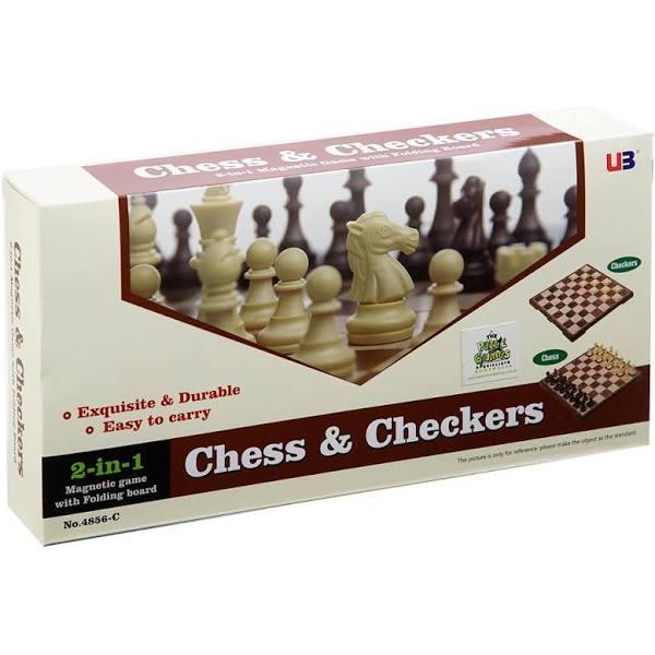 Magnetic Chess & Checkers (2 in 1)