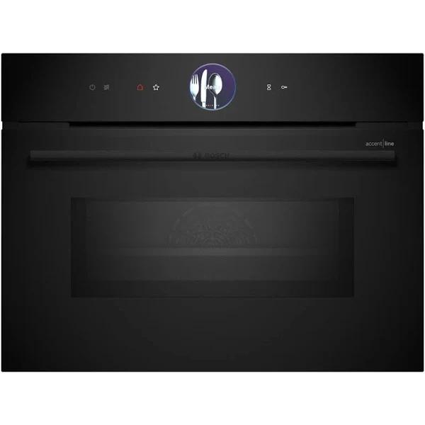 Bosch 60cm AccentLine Compact Combination Oven With Microwave - Tft Touch Display Plus CMG936AB1A