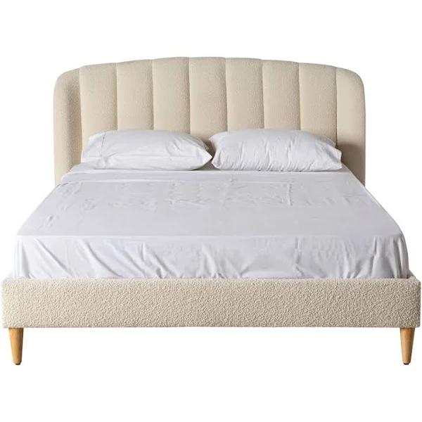 Boucle Bed King | Ivory | Bedroom | Early Settler Furniture