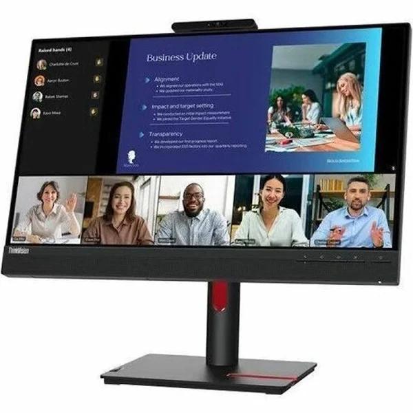 Lenovo ThinkVision T24v-30 24 Class Webcam Full HD Led Monitor - 16:9 - 23.8 Viewable - In-plane Switching (IPS) Technology - WLED Backlight - 1920