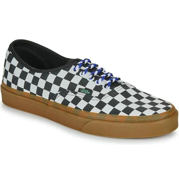 Vans - Authentic Checkerboard Black/White - Shoes - Black - EU 44 - Textile/Textile/Rubber,Canvas