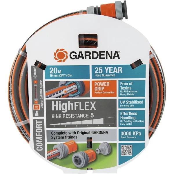 Gardena Comfort Highflex Hose 19mm x 20m