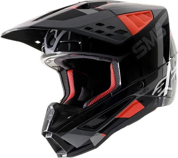 Alpinestars S-M5 Rover Anthracite/Fluro Red Helmet - XL