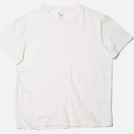 Nudie Jeans Roffe T-Shirt in Offwhite, Size L