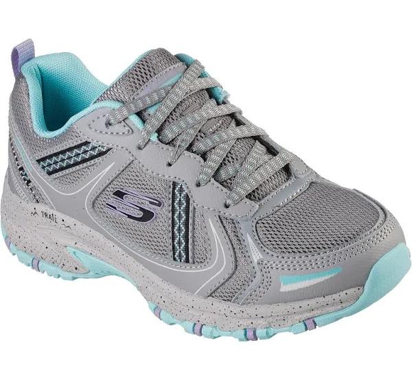 Womens Skechers Hillcrest - Vast Adventure Grey/Blue Sneaker Shoes