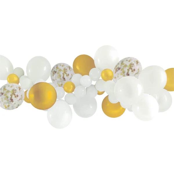 Balloon Garland Kit - Gold & White