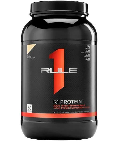 R1 WPI Protein 5lb Raspberry White Chocolate by Rule 1