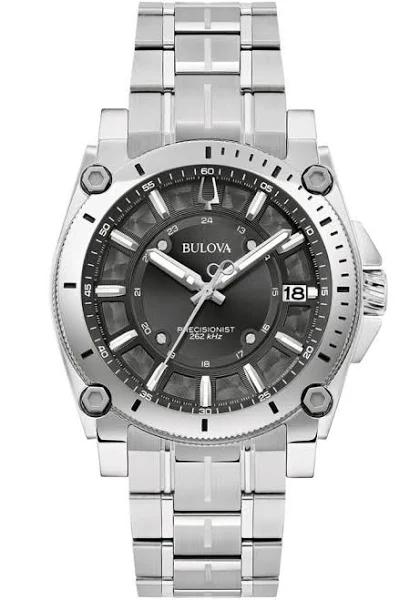 Bulova 96B417 Precisionist Watch 40 mm Black