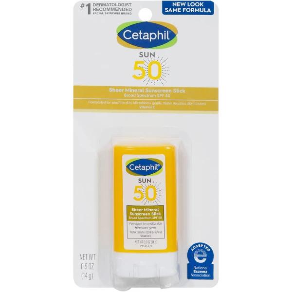 Cetaphil Sheer Mineral Sunscreen Stick SPF 50 0.5 oz