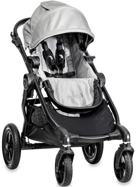 Baby Jogger Baby City Select Single Stroller with Black Frame - Silver