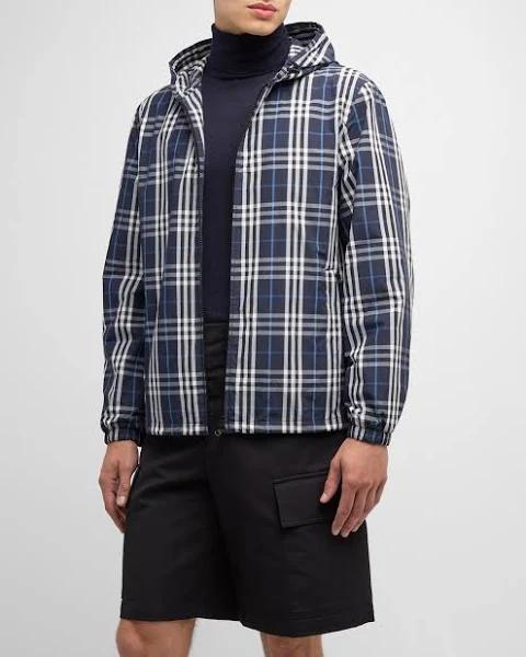 Burberry Check Hooded Jacket , Size: XXXL