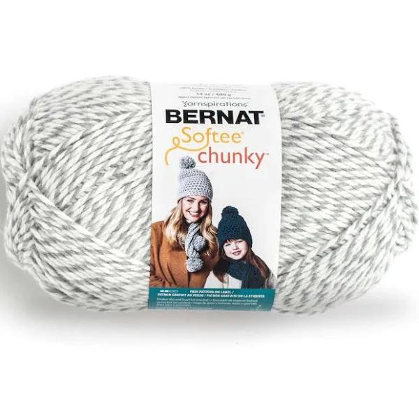 Bernat Chunky Big Ball Yarn - Solids-grey Ragg