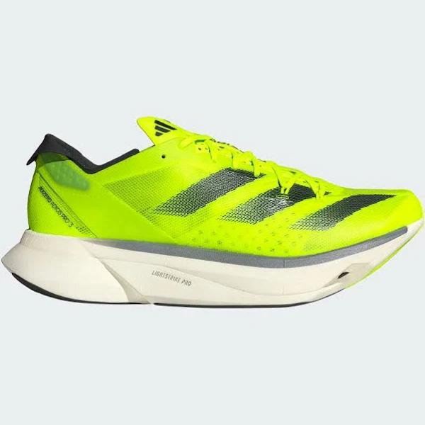 Adidas Adizero Adios Pro 3 Shoes Lucid Lemon / Black / White M 8.5 / W 9.5