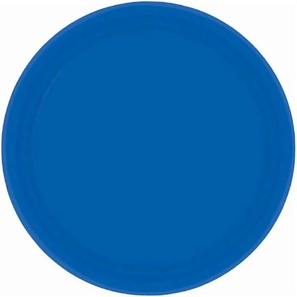 Paper Plates 23cm Round 20 Pack Bright Royal Blue