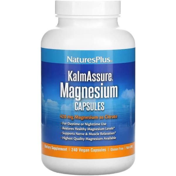 NaturesPlus, KalmAssure, Magnesium, 105 mg, 240 Vegan Capsules