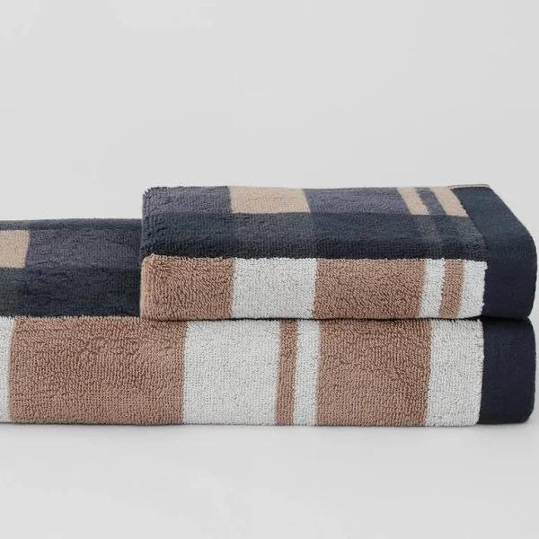 Sheridan Collection Ceder Towel in Carbon Black Bath Towel