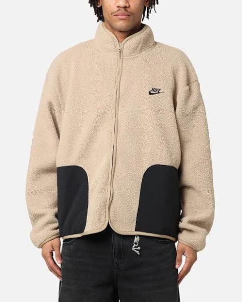 Nike Mens Sportswear Winter Sherpa Jacket Khaki 3XL