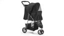 i.Pet 3 Wheel Pet Stroller - Black