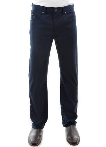 Thomas Cook Mens Stretch Moleskin Regular Fit Navy - Leg Length 34" Waist 35"