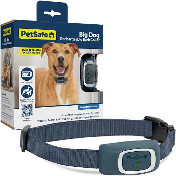 PetSafe PBC00-15999 Rechargeable Bark Control Collar, Plastic, Navy Blue 2 Pack